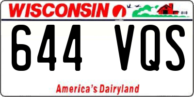 WI license plate 644VQS