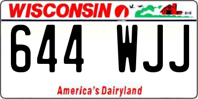 WI license plate 644WJJ