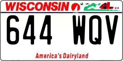 WI license plate 644WQV