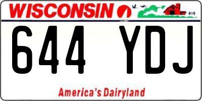 WI license plate 644YDJ