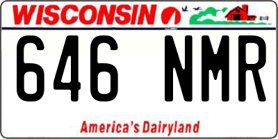WI license plate 646NMR