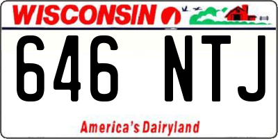 WI license plate 646NTJ