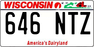 WI license plate 646NTZ