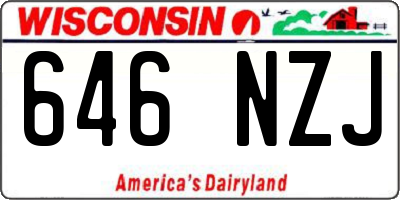WI license plate 646NZJ