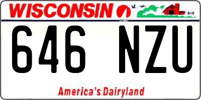 WI license plate 646NZU
