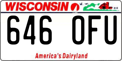 WI license plate 646OFU