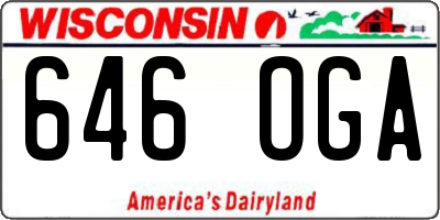 WI license plate 646OGA