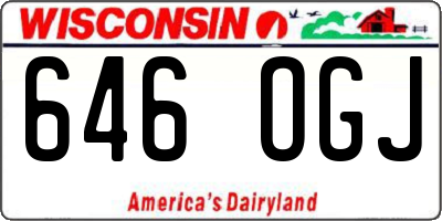 WI license plate 646OGJ