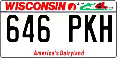 WI license plate 646PKH