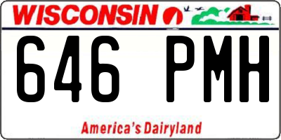 WI license plate 646PMH