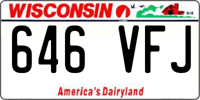 WI license plate 646VFJ