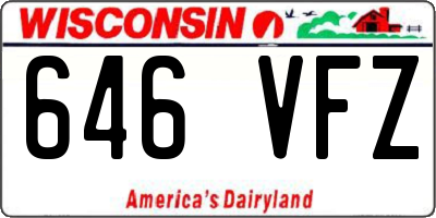 WI license plate 646VFZ