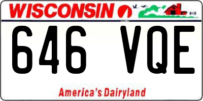 WI license plate 646VQE