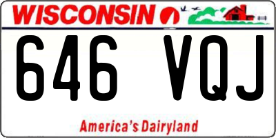 WI license plate 646VQJ