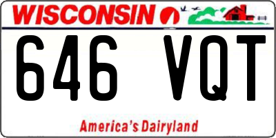 WI license plate 646VQT