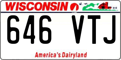 WI license plate 646VTJ