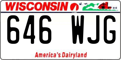 WI license plate 646WJG
