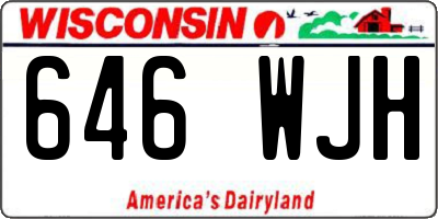 WI license plate 646WJH