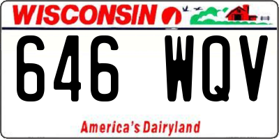 WI license plate 646WQV