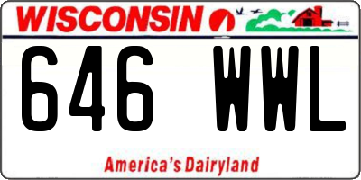 WI license plate 646WWL