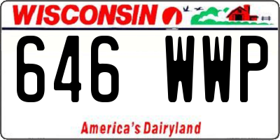 WI license plate 646WWP