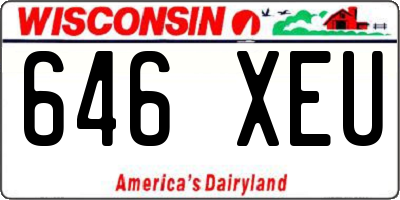 WI license plate 646XEU