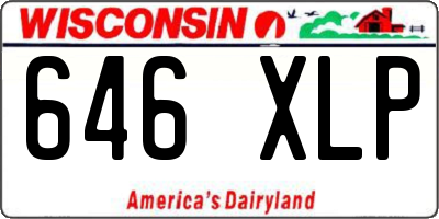 WI license plate 646XLP