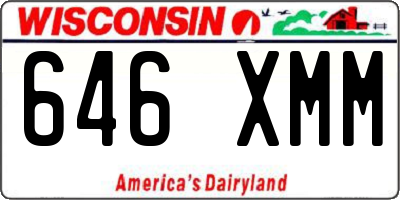 WI license plate 646XMM
