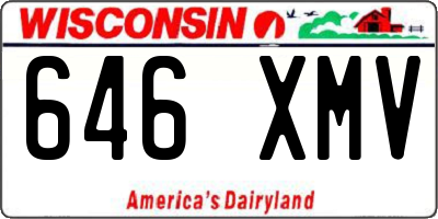 WI license plate 646XMV