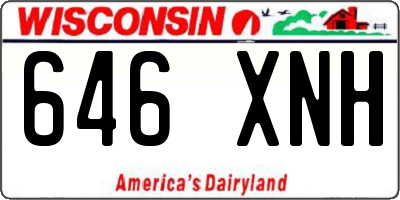 WI license plate 646XNH