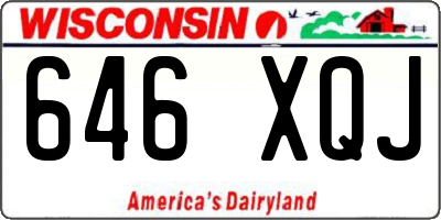 WI license plate 646XQJ