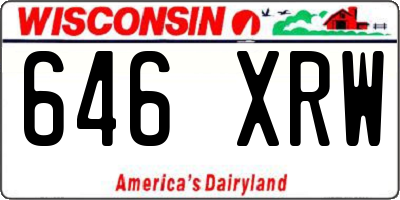 WI license plate 646XRW