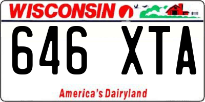 WI license plate 646XTA
