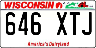 WI license plate 646XTJ