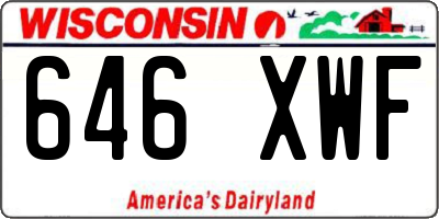 WI license plate 646XWF