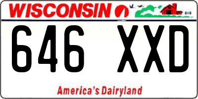 WI license plate 646XXD