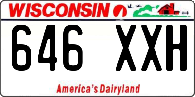 WI license plate 646XXH