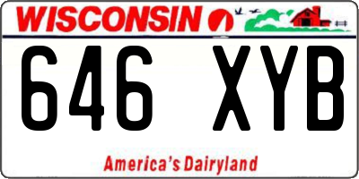 WI license plate 646XYB