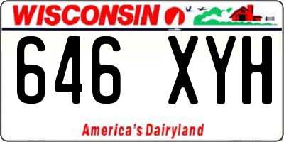 WI license plate 646XYH