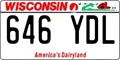 WI license plate 646YDL