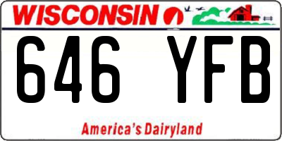 WI license plate 646YFB