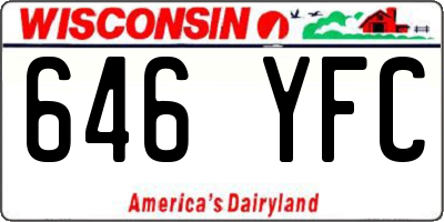 WI license plate 646YFC