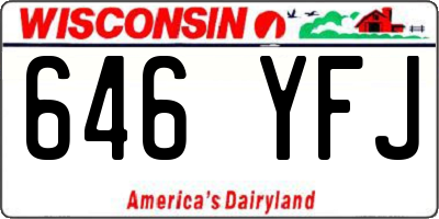 WI license plate 646YFJ