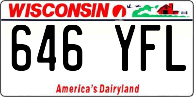 WI license plate 646YFL