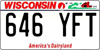 WI license plate 646YFT