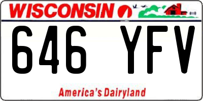 WI license plate 646YFV