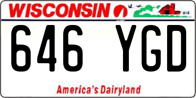 WI license plate 646YGD