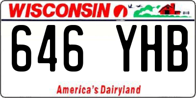 WI license plate 646YHB