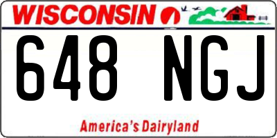 WI license plate 648NGJ