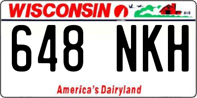 WI license plate 648NKH